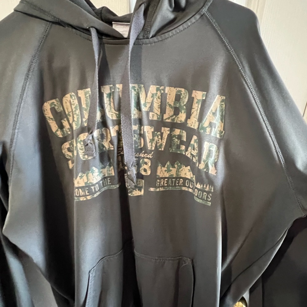 Columbia Gray Hooded Sweatshirt Casual Style